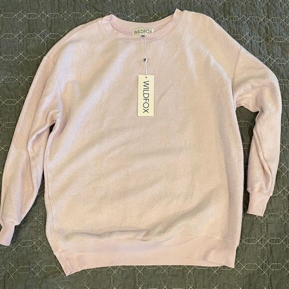 Wildfox Lavender Fuzzy Sweatshirt Tunic XS New! - Picture 1 of 3